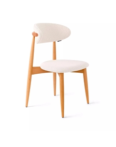 Стул Paolo, бук натуральный, ткань, белый Top concept