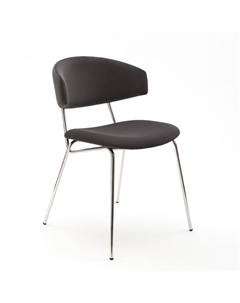 Стул Verdi, микровелюр графит, опоры хром Top concept