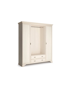 Шкаф 4-х дверный (корпус, боковые двери в комплекте) Сиена Кураж