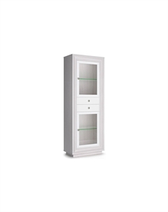 Шкаф 776 (2 стеклодвери, 2 ящика) Прато Кураж