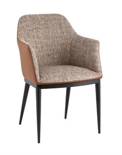 Стул обеденный Itan NC коричневый с коричневой экокожей Stool group
