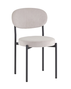 Стул Бриф SN велюр светло-серый каркас антрацитовый муар Stool group