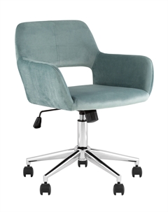 Кресло офисное ROSS велюр серо-зеленый Stool group