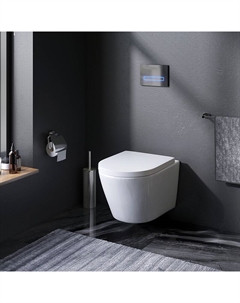 Унитаз подвесной AM.PM Sense C741701SC безободковый с сиденьем микролифт, белый Am.pm.