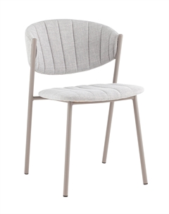 Стул Харпер ткань рогожка серо-голубой каркас серый матовый Stool group