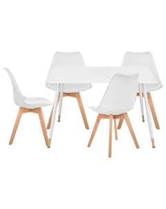 Обеденная группа Акура white / wood Woodville