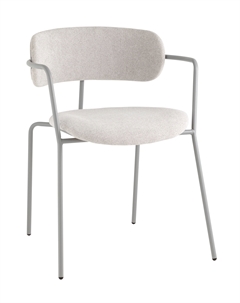 Стул Дженни букле светло-серый каркас серый муар Stool group