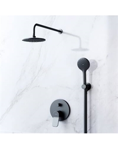 FB85A1RH22 Набор: смеситель для ванны и душа, верхний душ с держателем, душевой набор и шланговое присоединение Am.pm.