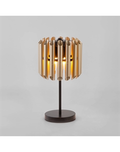 Настольная лампа с металлическим плафоном 01106/3 черный / шампань Bogate's