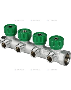 Фитинг. Коллектор регулирующий FAR 3/4, 4 отв. 1/2 универсальный Италия