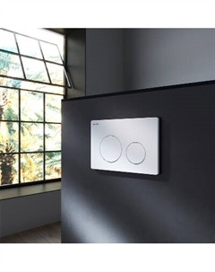 I090101 Клавиша для инсталляции, механическа, пластик, белый глянцевый Am.pm.