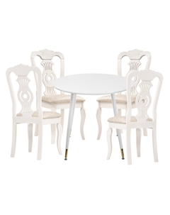 Обеденная группа Эдолина white / butter white Woodville