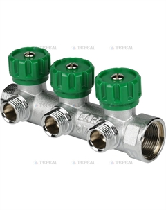 Фитинг. Коллектор регулирующий FAR 3/4, 3 отв. 1/2 (ЕвроКонус) Италия