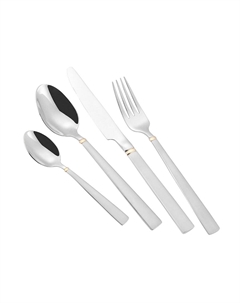 Набор столовых приборов Round Gold 24 предмета Маэстро