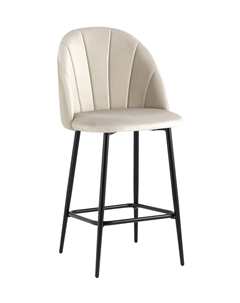 Стул полубарный Логан велюр бежевый Stool group