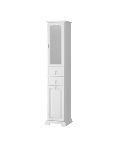 Пенал Риспекто 40, белый матовый, с бельевой корзиной, правый, вар. 2 Opadiris