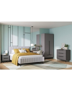 Спальня модульная Квелен-1 Grey Диван.ру