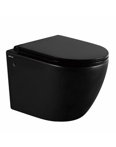 Унитаз ABBER Bequem AC1103MB подвесной черный матовый, безободковый Abber