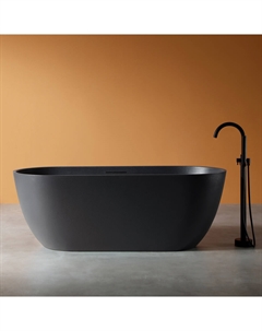Ванна из искусственного камня ABBER Frankfurt AM9941B черная матовая Abber