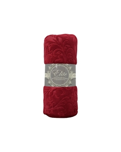 Плед Узоры на бордовом Texrepublic