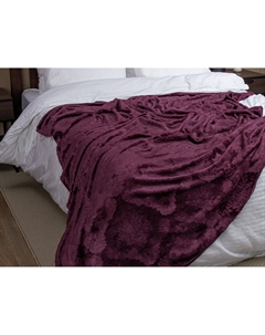 Плед Дамаск бордо Texrepublic