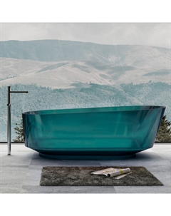 Прозрачная ванна ABBER Kristall AT9706Aquamarin бирюзовая Abber