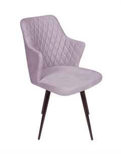 Стул поворотный на 360 градусов Hunt, бархат светло-серый 26 / чёрный конус Top concept