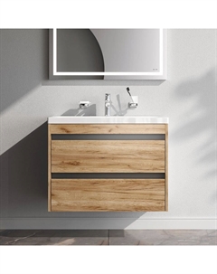 Тумба с раковиной 75 Pulse M91-FHX0752OF-WCC0752WG под дерево Am.pm.