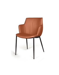 Стул с подлокотниками Sofia, экокожа soft-touch, терракот Top concept