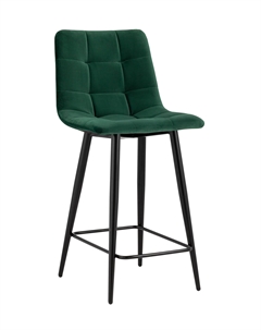 Стул полубарный Джанго велюр зелёный высота сиденья 60 см Stool group