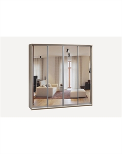 Шкаф-купе Байкал-4-260-240 Дуб Сонома 4 зеркала Диван.ру