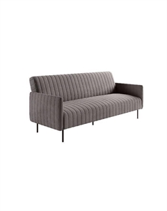 Baccara диван-кровать трехместный прямой с подлокотниками, бархат антрацит 14 Top concept