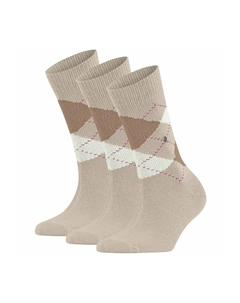 Носки 3ER PACK, бежевый Burlington