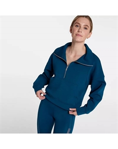 Женский мягкий пуловер на молнии 1/4 с аквалангом, цвет Deep Marine Calia