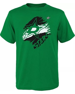 Зеленая футболка НХЛ «Даллас Старз» с нокаутом Outerstuff