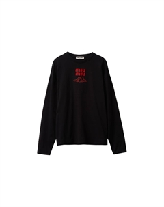 Футболка женская, черный Miu miu