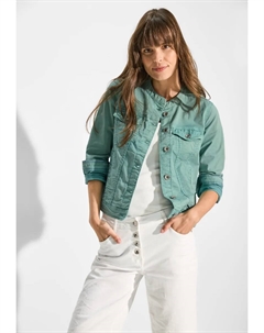 Короткий пиджак с воротником стойкой, зеленый Cecil