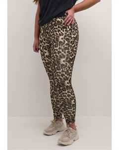 Леггинсы PAPPA, цвет brown leo print Kaffe curve