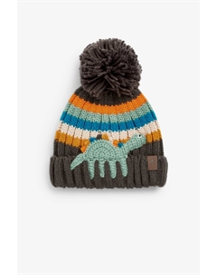 Вязаная шапка с динозаврами, серый Next