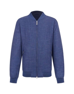 Бомбер из шерсти и шелка Stefano ricci