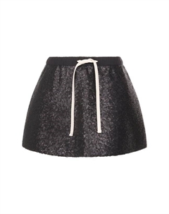 Юбка-баска с отделкой пайетками Ruban