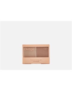 Набор теней для бровей Waterproof Brow Powder Set 4 г Divage