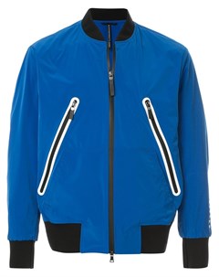 Blackbarrett куртка бомбер на молнии с контрастной отделкой s синий Blackbarrett