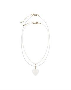 Двойное ожерелье с подвеской "сердце" Tais