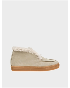 Ботинки низкие с меховой отделкой, белые Gallucci