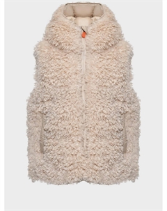 Жилет с капюшоном, бежевый Save the duck