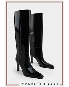 Сапоги из натуральной лаковой кожи Mario berlucci