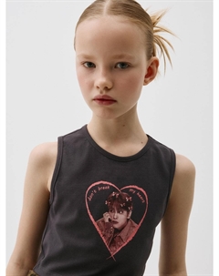 Укороченный топ с принтом W24 для девочек Sela