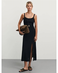 Сарафан из вискозы и льна прилегающего кроя Zarina