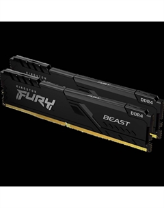 Модуль памяти DIMM 16Gb 2х8Gb DDR4 PC21300 2666MHz Kingston Fury Beast Black (KF426C16BBK2/16)